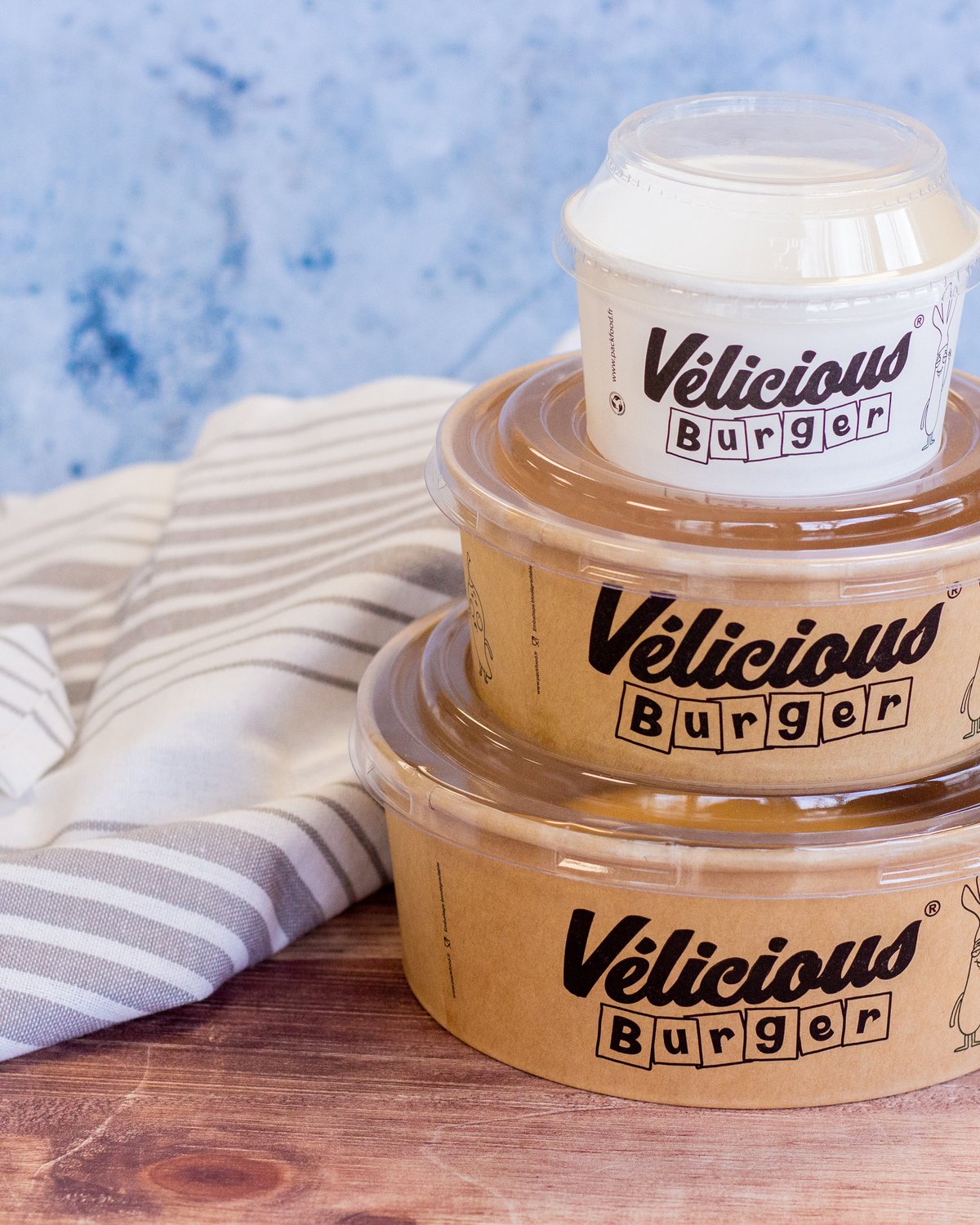 Bols Vélicious personnalisés, imprimés par Publifood